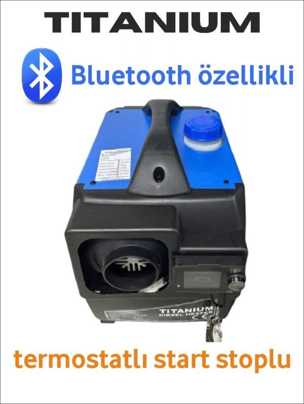 TİTANİUM çanta tipi dizel ortam ısıtıcı 12/24/220v bluetooth,lu - Görsel 5