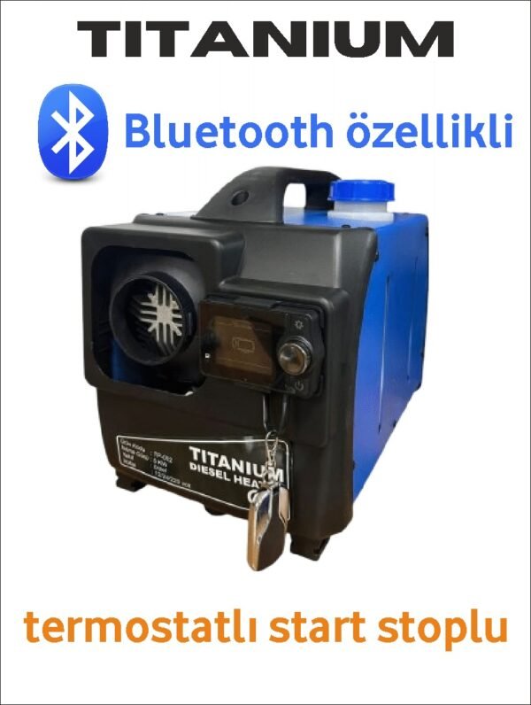TİTANİUM çanta tipi dizel ortam ısıtıcı 12/24/220v bluetooth,lu - Görsel 3