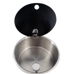 BİO cam kapaklı oval yuvarlak evye