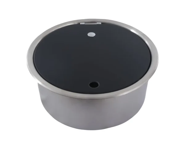 BİO cam kapaklı oval yuvarlak evye - Görsel 3