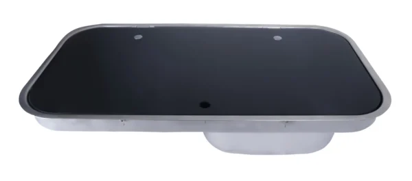 Cam Kapaklı Çiftli Gömme Ocaklı Evye – FSM 3453 - Görsel 2
