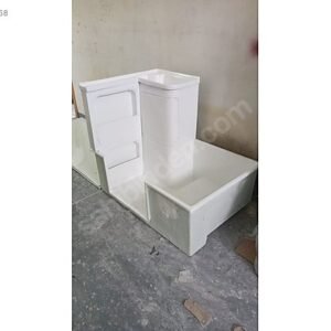 banyo duş tekne seti 75x110  beyaz