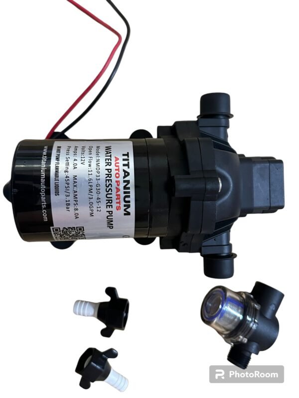 TİTANİUM 33 SERİSİ 11,6 LT 30GPM 45PSİ HİDROFOR 12 VOLT