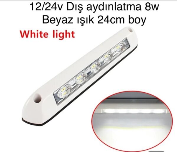 karavan dış aydınlatma 12/24v beyaz